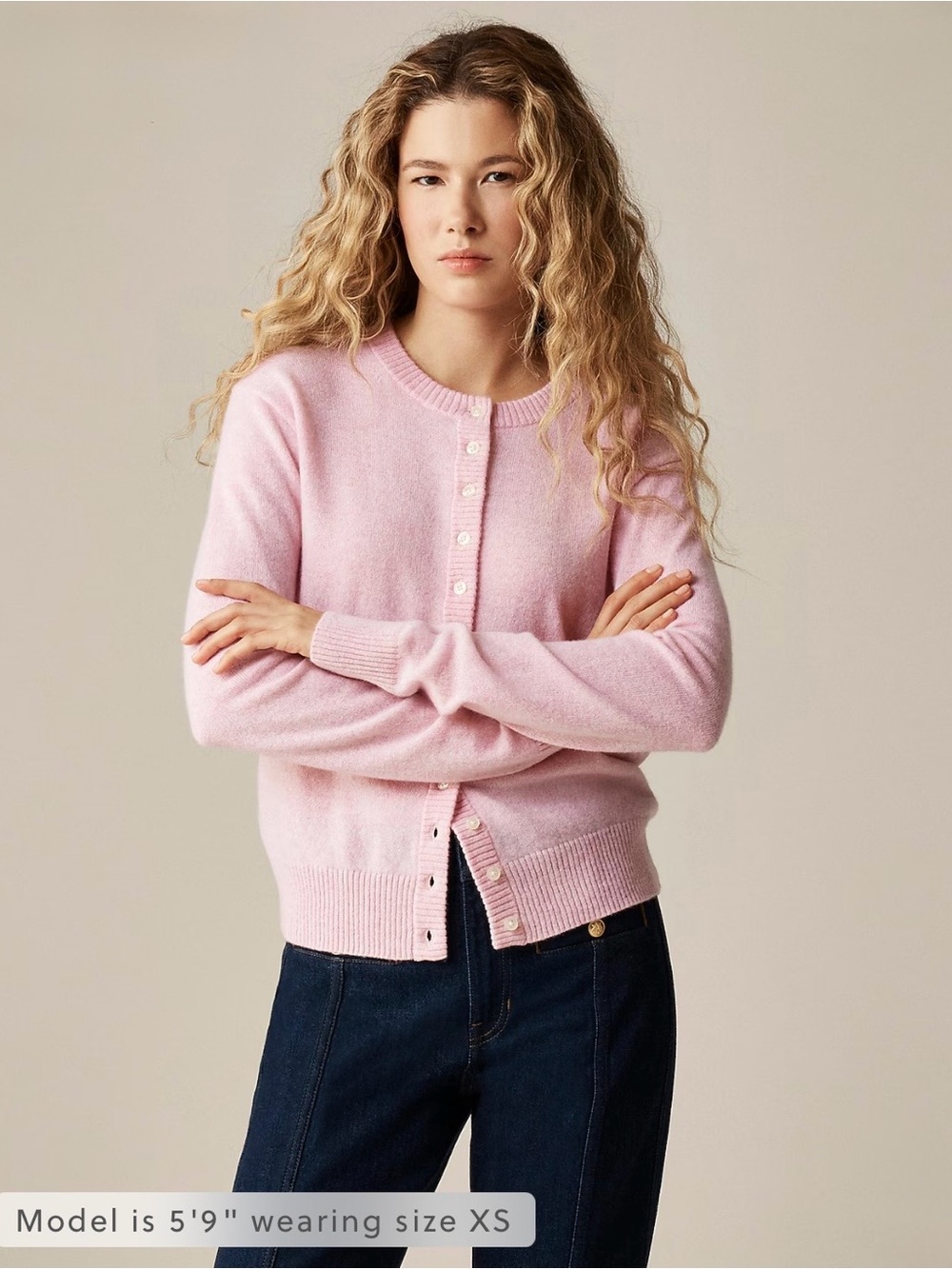J. CREW Women's Perfect Cashmere Cardigan Heather Bouquet Small NWT *SEE NOTE!* - Picture 2 of 16